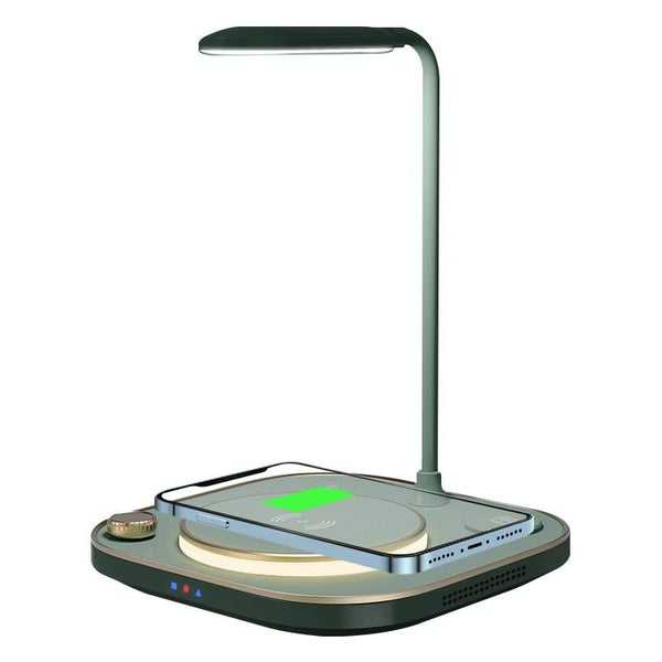 15W 3 In Wireless Charger & Table Lamp White Chargers & Cradles