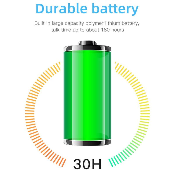 Intelligent Noise Cancelling Bluetooth Earphones Q10 White Earbuds