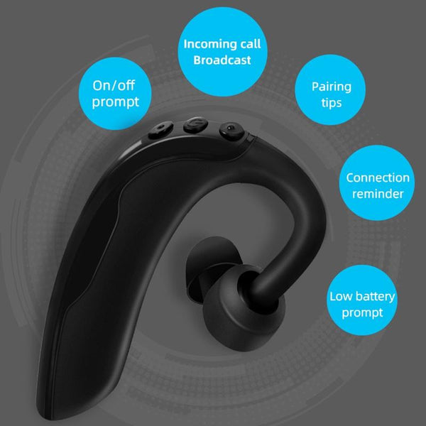 Intelligent Noise Cancelling Bluetooth Earphones Q10 White Earbuds