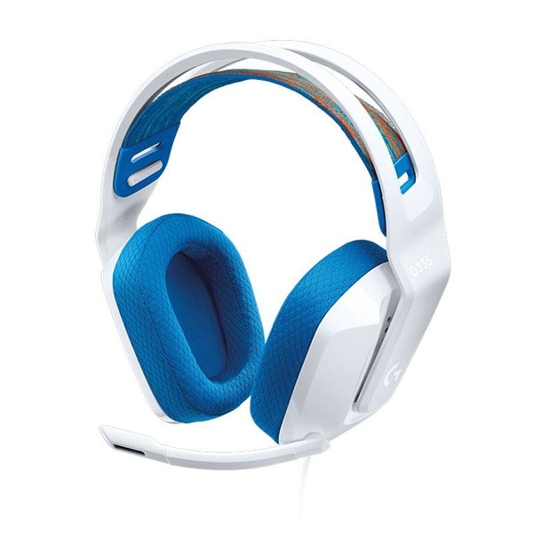 Foldable Wired Gaming Headset With Mic White Headsets