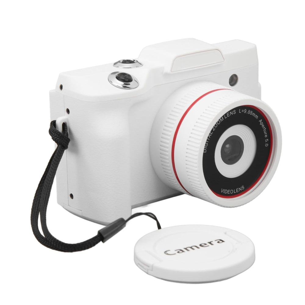 Hd 720P Recording Flip Screen Digital Camera With Interchangeable Lens And Infrared Lens_White Digital Cameras