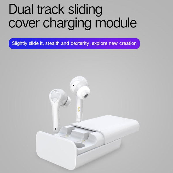 Wireless 3D Stereo Earphones With Bluetooth 5.0 White Earbuds