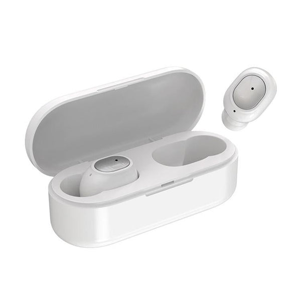 Wireless Sports Bluetooth Earphones Binaural Stereo 5.0 White Earbuds