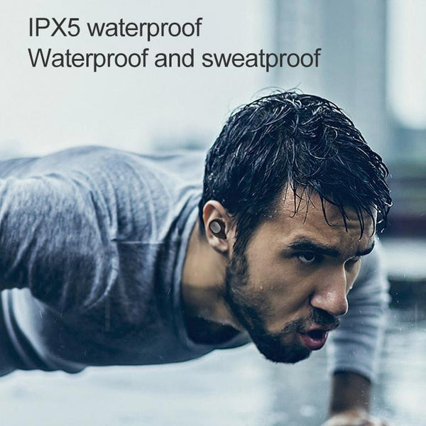 Wireless Sports Bluetooth Earphones Binaural Stereo 5.0 White Earbuds