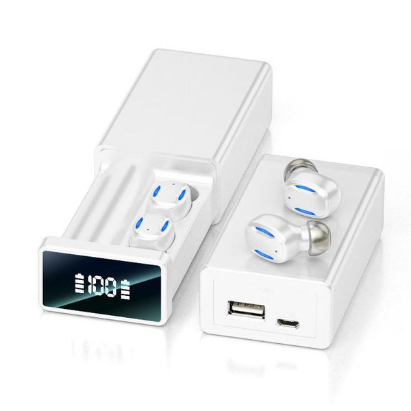 Wireless Bluetooth Earphones With Magnetic Charging Box White Earbuds