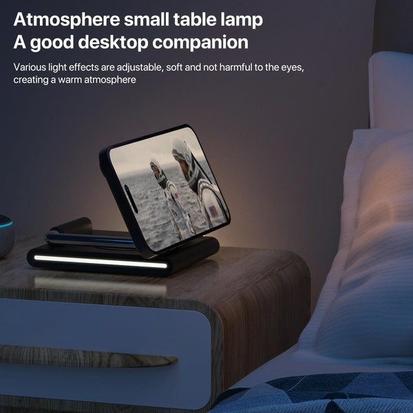 15W Foldable Magnetic Wireless Charger White Chargers & Cradles