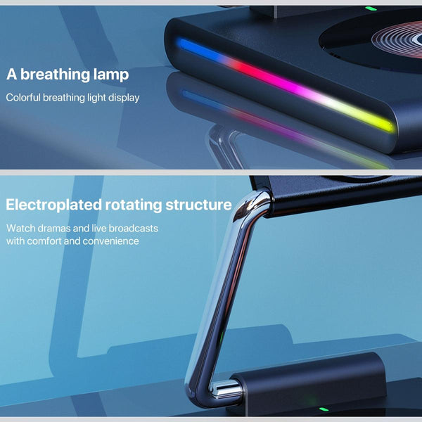 15W Foldable Magnetic Wireless Charger White Chargers & Cradles