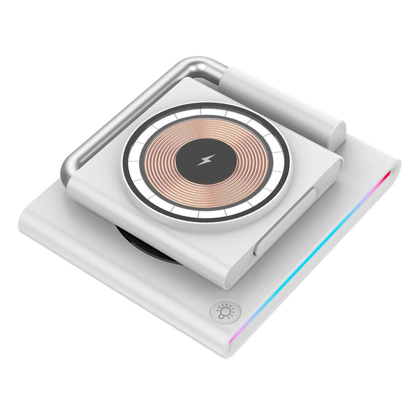 15W Foldable Magnetic Wireless Charger White Chargers & Cradles