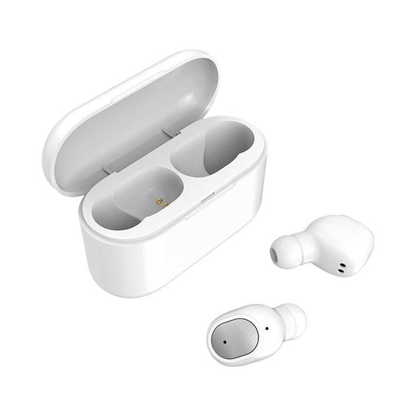 Wireless Bluetooth 5.0 Earphones Binaural Stereo Automatic Pairing White Earbuds