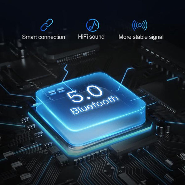 Wireless Bluetooth 5.0 Earphones Binaural Stereo Automatic Pairing White Earbuds