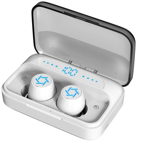 Wireless Bluetooth Earphones With Charging Box White Earbuds