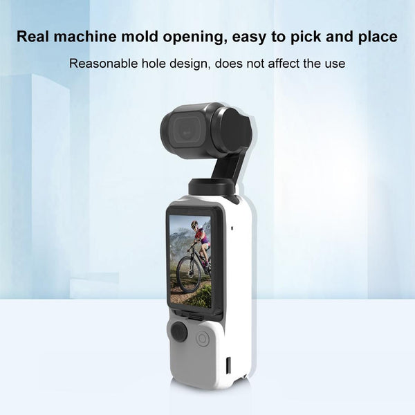 3 In 1 Silicone Case Set For Dji Pocket 3_White Camera Cases Bags & Covers