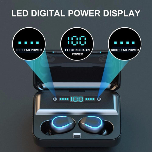 Intelligent Noise Cancelling Bluetooth Earphones With Touch Control And Charging Box White Earbuds