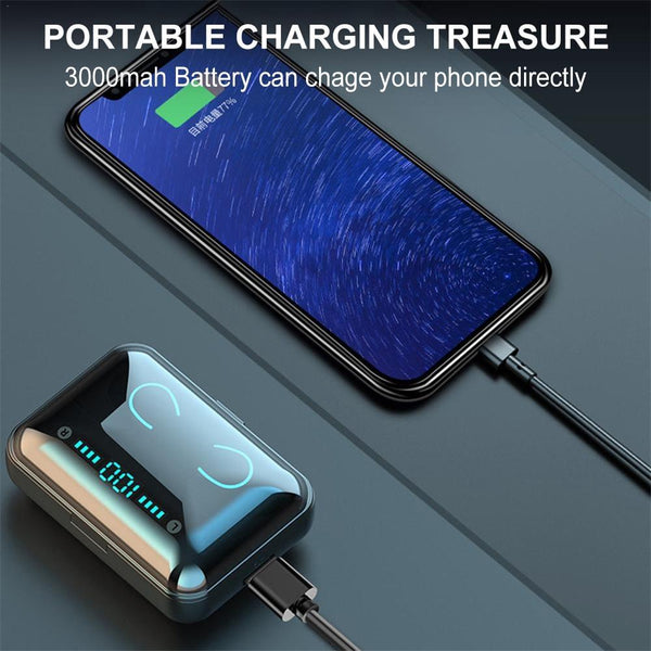 Intelligent Noise Cancelling Bluetooth Earphones With Touch Control And Charging Box White Earbuds