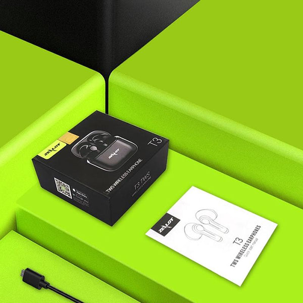 T3 Tws Wireless Bluetooth 5.0 Earphones With Charging Case White Earbuds