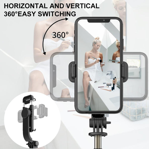 Bluetooth Remote Selfie Stick With Tripod And Phone Holder_White Selfie Sticks