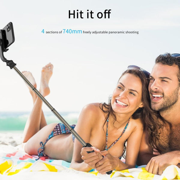 Bluetooth Remote Selfie Stick With Tripod And Phone Holder_White Selfie Sticks