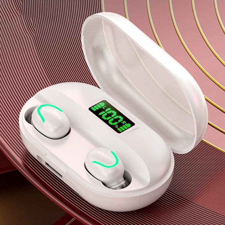 T2 Tws Touch Digital Display True Wireless Bluetooth 5.0 Earphone With Charging Box White Earbuds