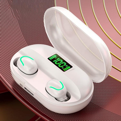 T2 Tws Touch Digital Display True Wireless Bluetooth 5.0 Earphone With Charging Box White Earbuds