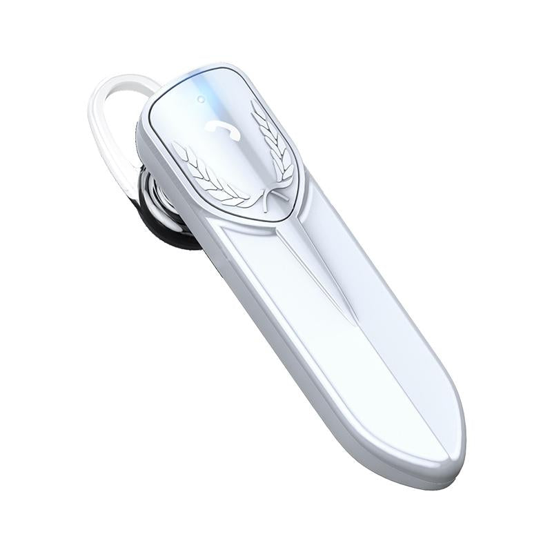 Bluetooth Earphone With Cvc Noise Reduction Unilateral Design White Earbuds