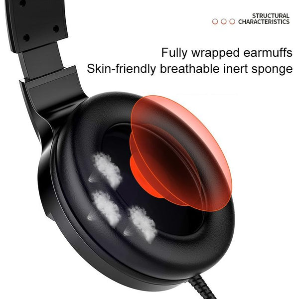 Q2 Wired Gaming Headset With Mic Dual 3.5Mm + Usb Headsets