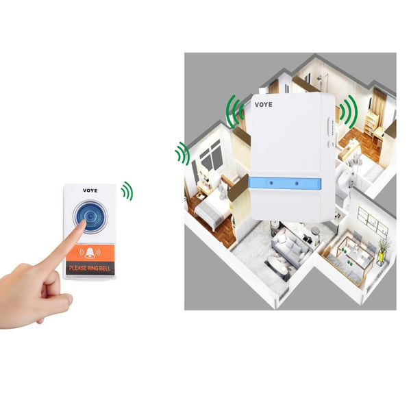 Home Music Remote Control Wireless Doorbell With 38 Polyphony Sounds White Smart Doorbells