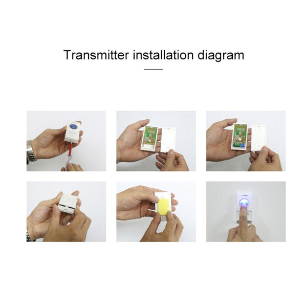 Home Music Remote Control Wireless Doorbell With 38 Polyphony Sounds White Smart Doorbells