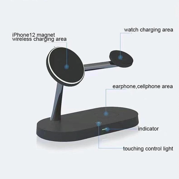 15W In Magnetic Wireless Charger For Iphone 12 & Apple Watch Airpods White Chargers & Cradles