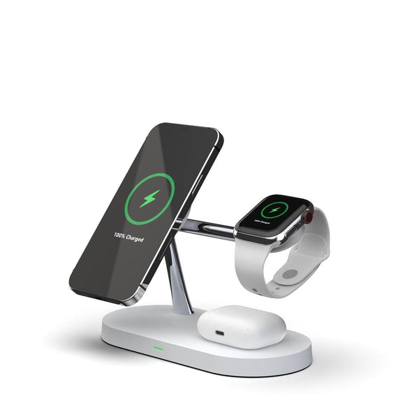15W In Magnetic Wireless Charger For Iphone 12 & Apple Watch Airpods White Chargers & Cradles