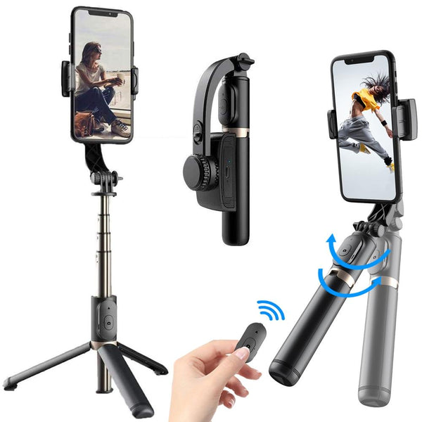 Bluetooth Gimbal Stabilizer With Remote And Tripod White Stabilizers