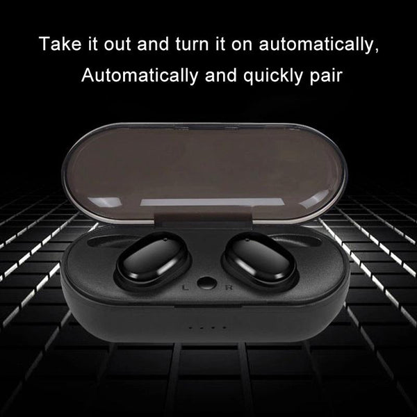 Waterproof Touch Wireless Bluetooth Earphones Charging Box White Earbuds