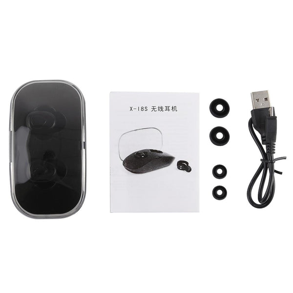 In Ear Bluetooth Earphone With Charging Box X I8s White Headphones