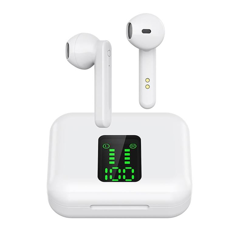 Wireless Bluetooth Earphones With Charging Box & Led Display Earbuds