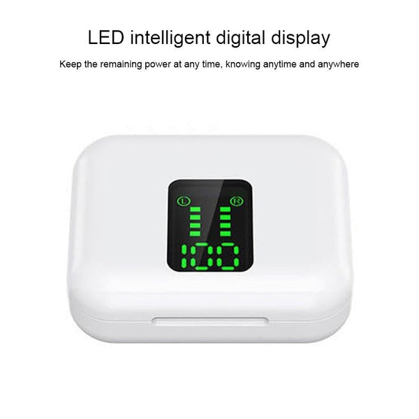 Wireless Bluetooth Earphones With Charging Box & Led Display Earbuds