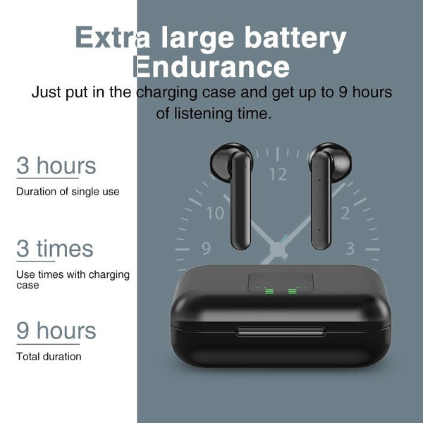 Wireless Bluetooth Earphones With Charging Box & Led Display Earbuds