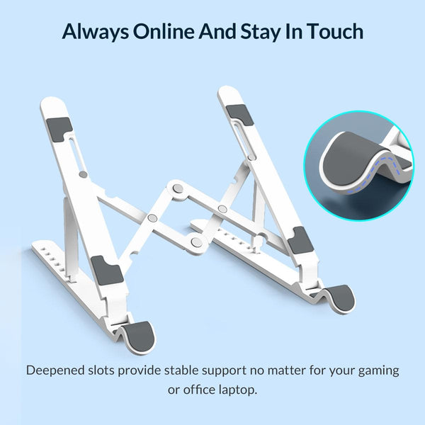 Laptop Stand Foldable White Stands Holders & Car Mounts