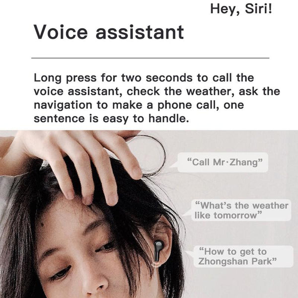 Touch Bluetooth Earphones With Noise Cancellation And Charging Box White Earbuds