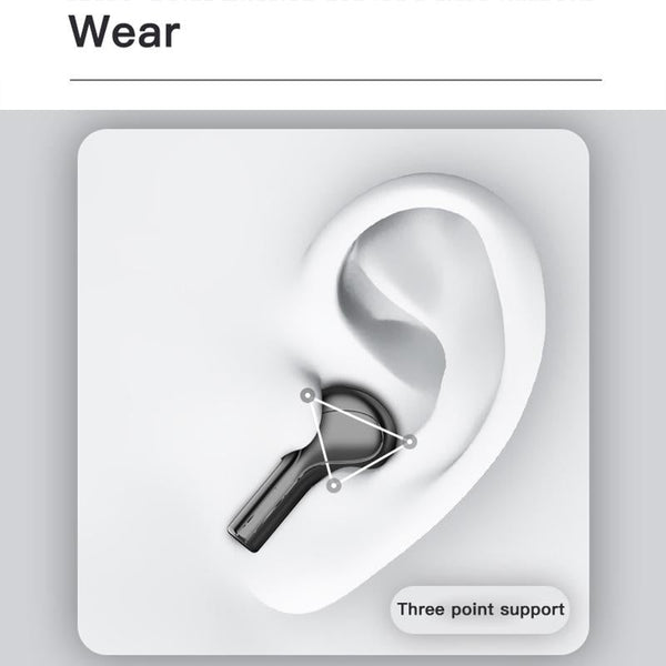 Touch Bluetooth Earphones With Noise Cancellation And Charging Box White Earbuds