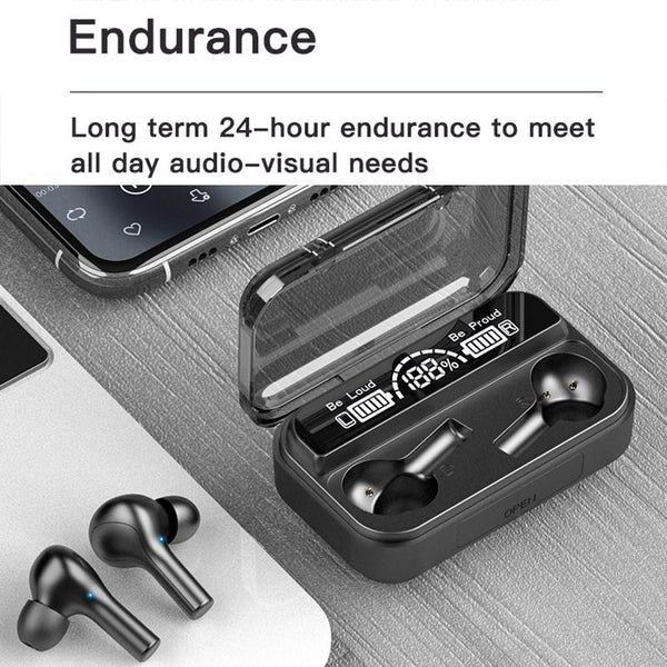 Touch Bluetooth Earphones With Noise Cancellation And Charging Box White Earbuds