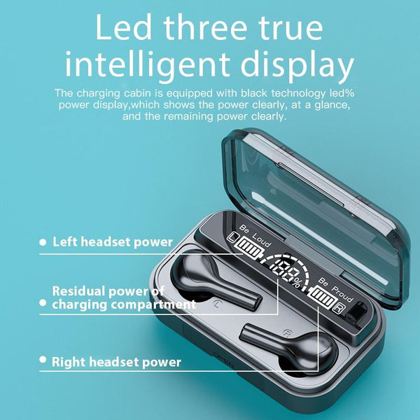 Touch Bluetooth Earphones With Noise Cancellation And Charging Box White Earbuds