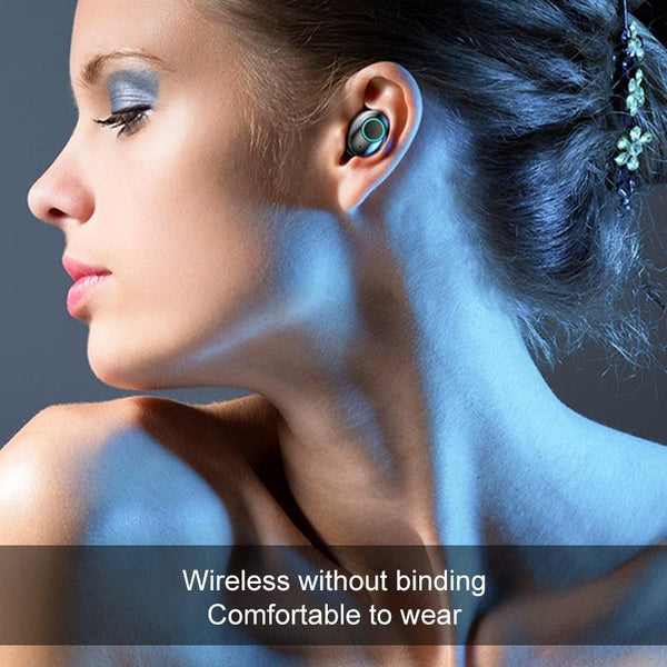 Wireless Stereo Bluetooth Headset With Charging Case And Digital Display M7 Tws V5.0 White Earbuds