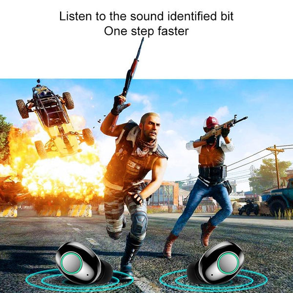 Wireless Stereo Bluetooth Headset With Charging Case And Digital Display M7 Tws V5.0 White Earbuds