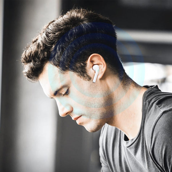 Wireless T28 Sports Tws Headset With Charging Case White Headsets