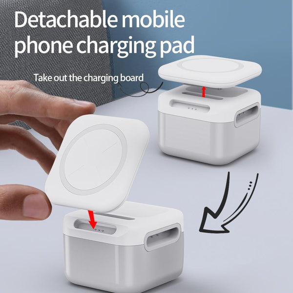 15W 3 In Magnetic Wireless Charger White Chargers & Cradles