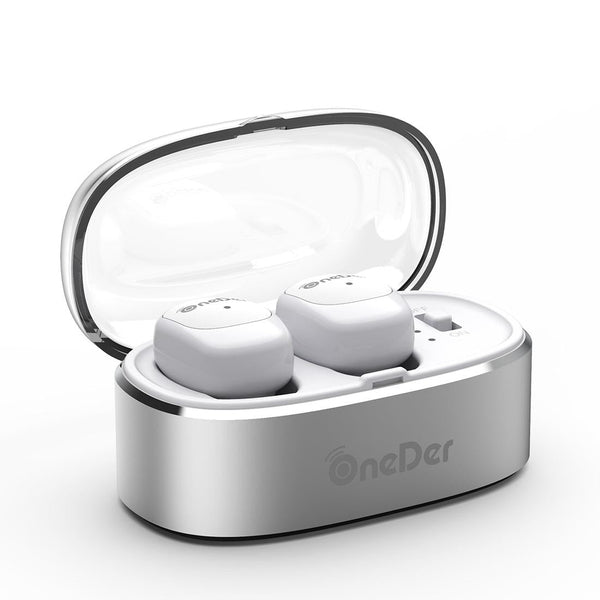 True Wireless Bluetooth Oneder W11 Stereo Sound White Earbuds