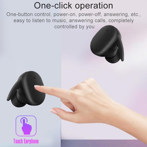 Waterproof Wireless Bluetooth Earphones With Magnetic Charging Box 300Mah White Earbuds