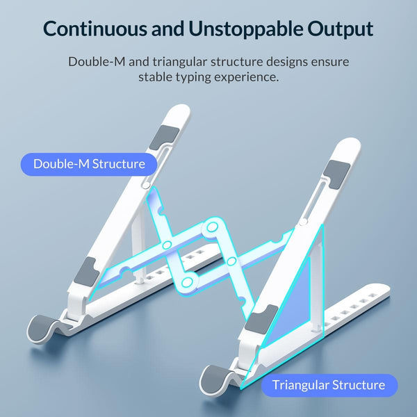 Laptop Stand Foldable White Stands Holders & Car Mounts