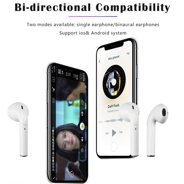 Wireless Tws Sport Stereo Bluetooth Headset With Charging Box 5.0 Earbuds