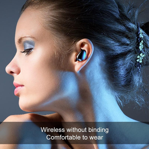 Wireless Stereo Bluetooth Headset With Charging Case And Digital Display X7 Tws V5.0 White Earbuds