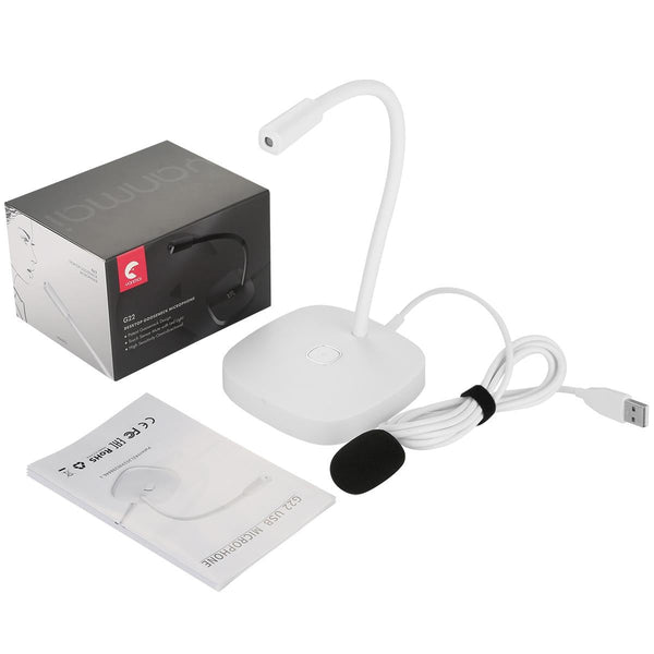 Desktop Usb Microphone For G22 Computers White Microphones & Wireless Systems